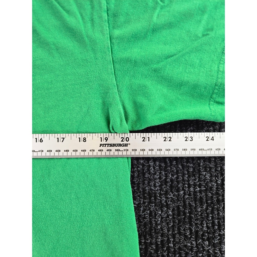 Hurley Mens Las Vegas NV Graphic T-Shirt Green Large Short Sleeve Cotton Tee - Picture 6 of 10